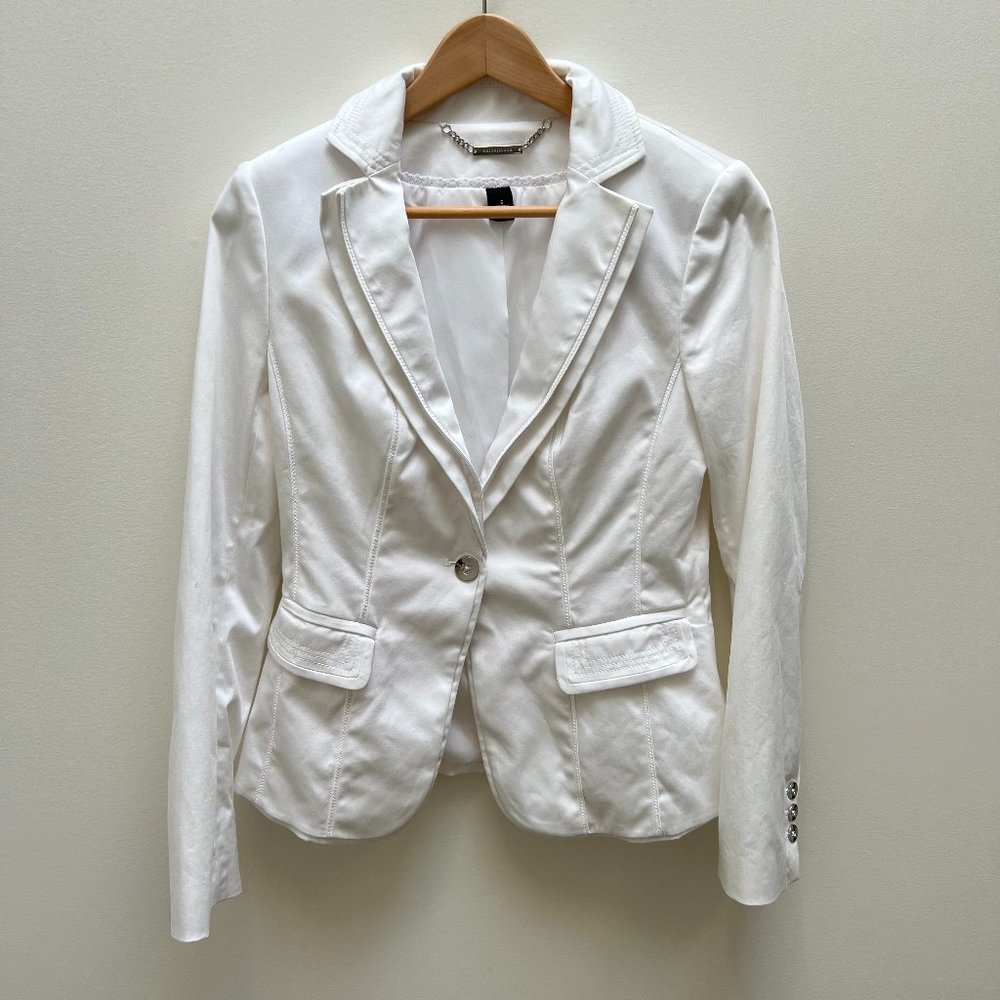 White house black market cotton blazer